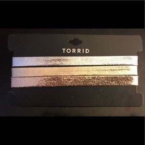 Torrid Metallic Choker Set